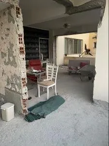 Rooms opened up during demolition