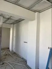 Plasterboard walls and cabling